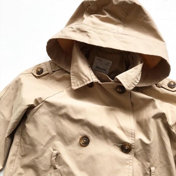 Zara hooded trench jacket  EUC  7Y - Picture 2 of 6